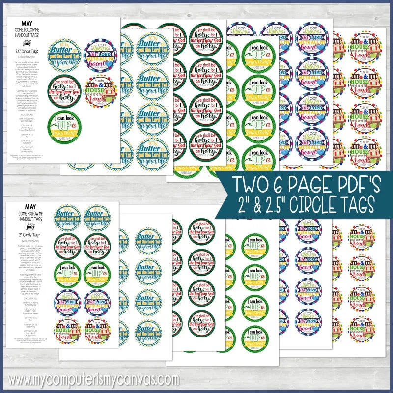 2022 CFM Old Testament Weekly Handout Tags {MAY} PRINTABLE