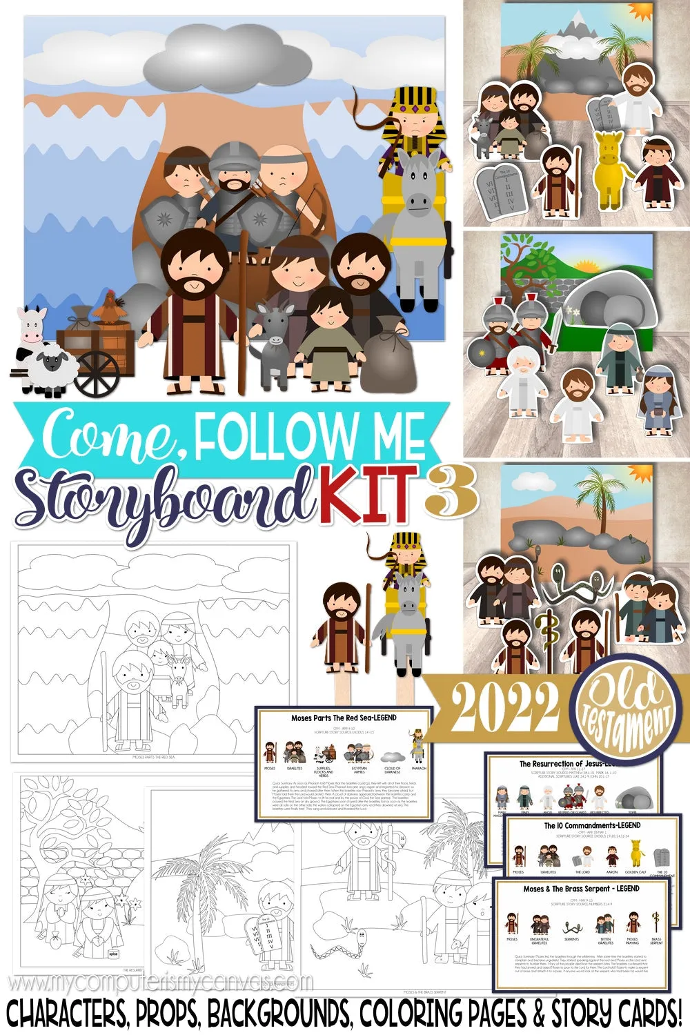 2022 CFM Story Board Kit 3 {Old Testament} PRINTABLE