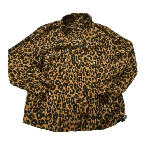 Animal Print Blouse Long Sleeve Talbots, Size Xl