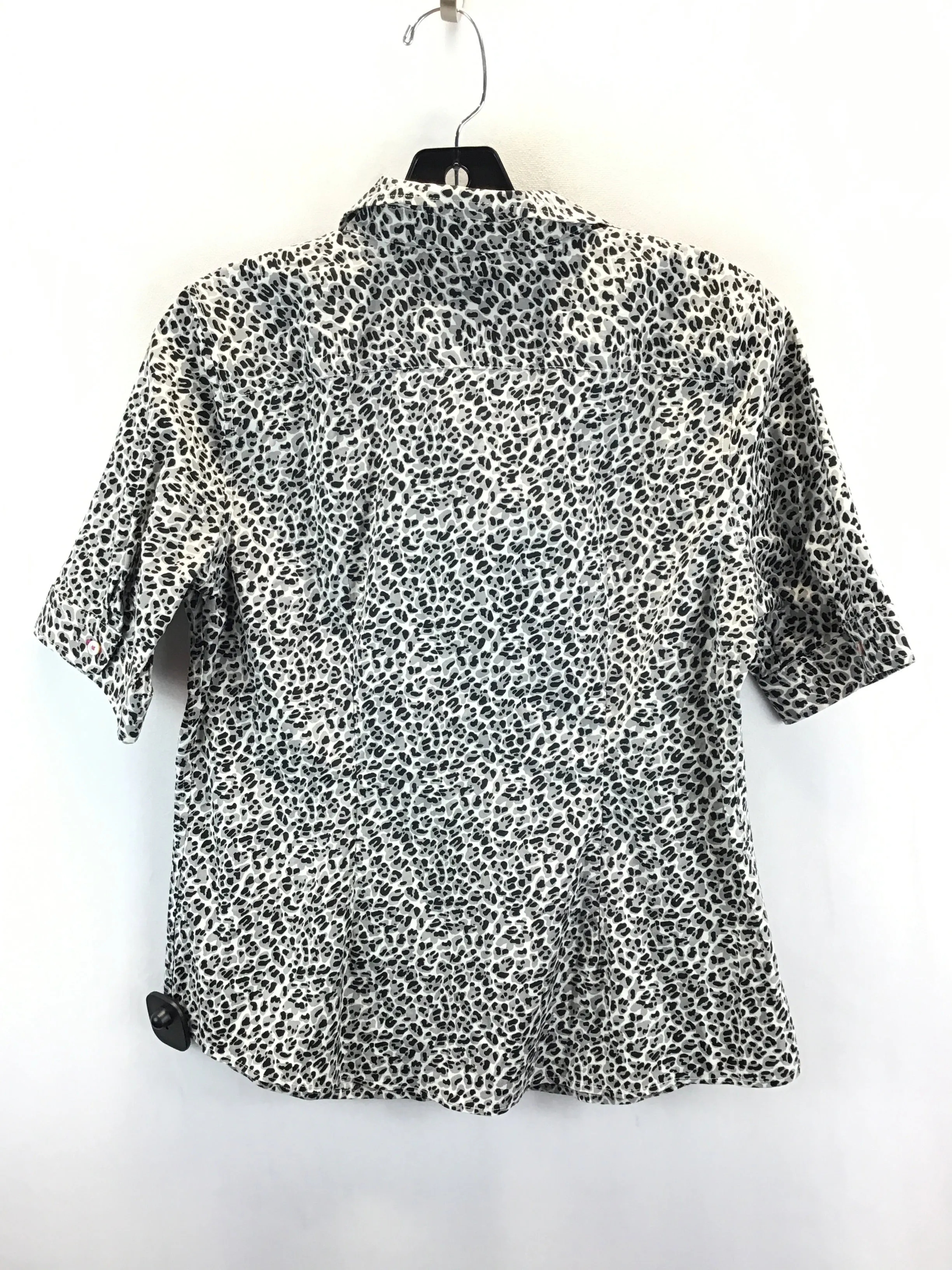 Animal Print Top Short Sleeve Talbots, Size 10