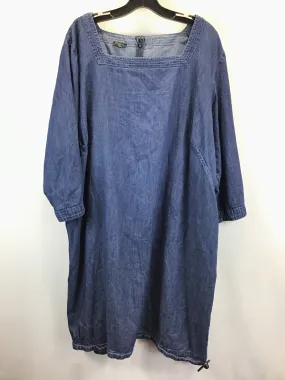 Blue Dress Casual Midi Talbots, Size 24