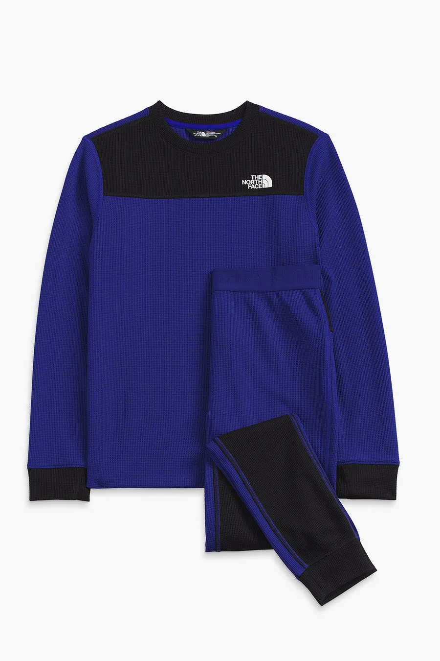 Boys Baselayer North Face Teen Waffle Baselayer Lapis Blue