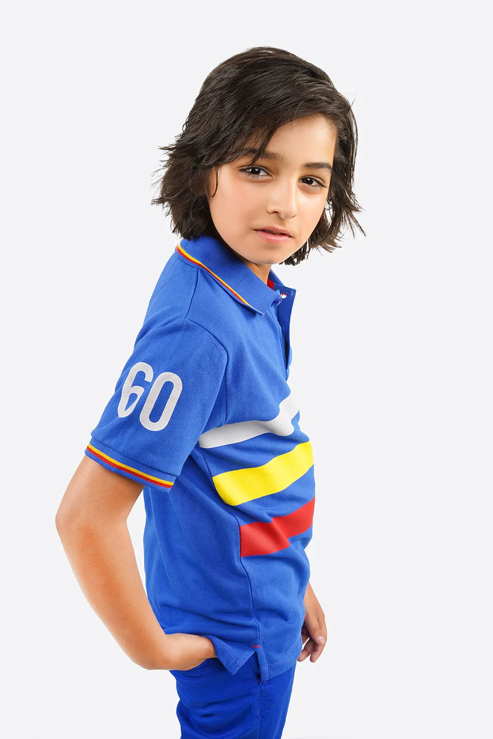 Boy's Short Sleeves Fashion Polo