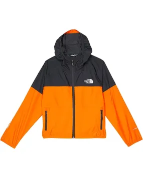 Boy's The North Face | Never Stop Wind Hoody Jacket | Cone Orange