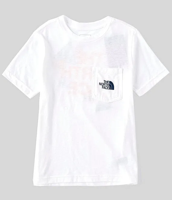 Boy's The North Face | Short Sleeve Tri-Blend Tee | TNF White Multi