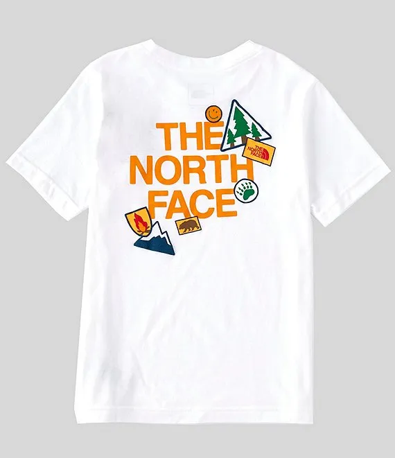 Boy's The North Face | Short Sleeve Tri-Blend Tee | TNF White Multi