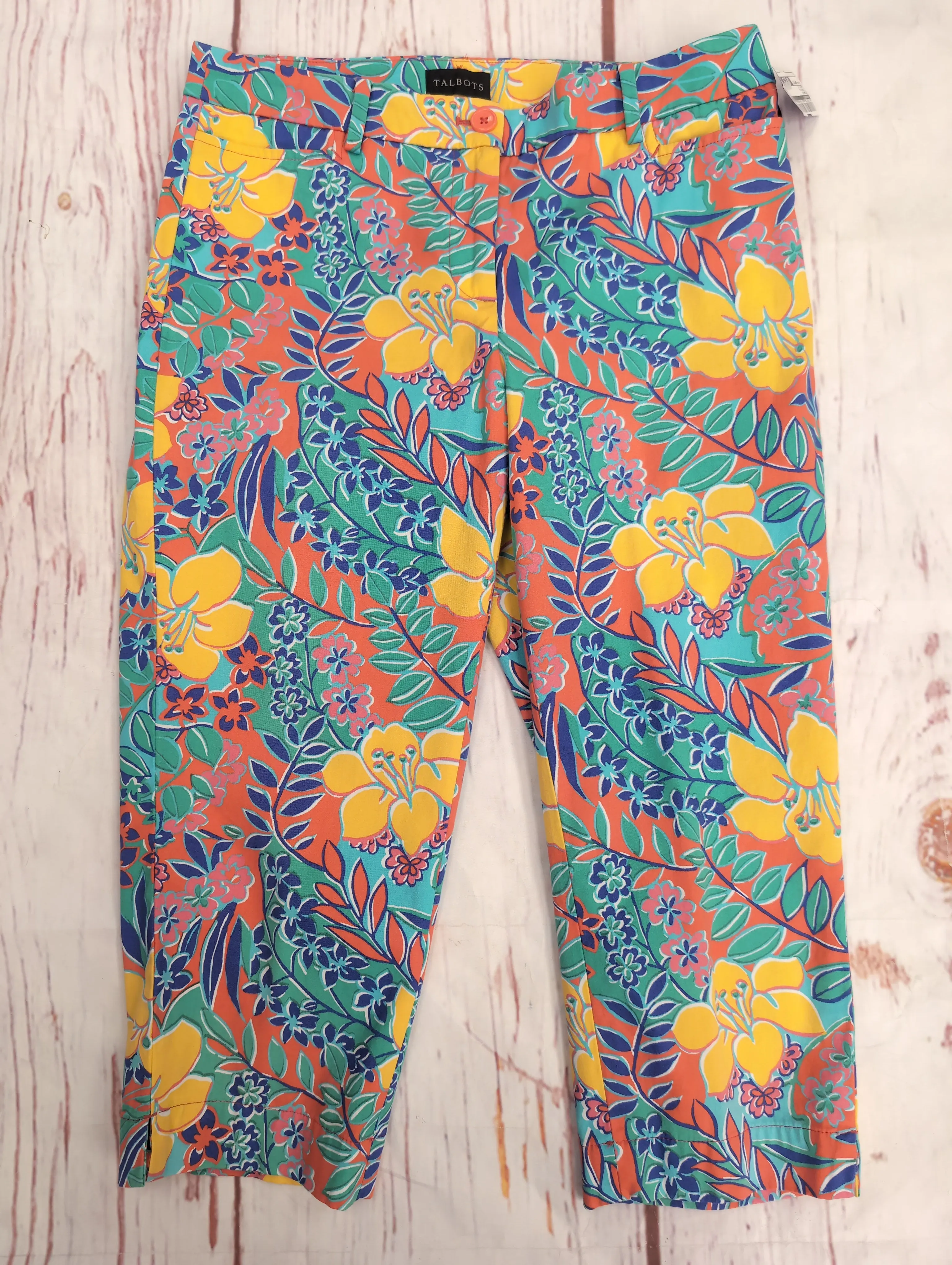 Capris By Talbots In Tropical, Size: 4petite