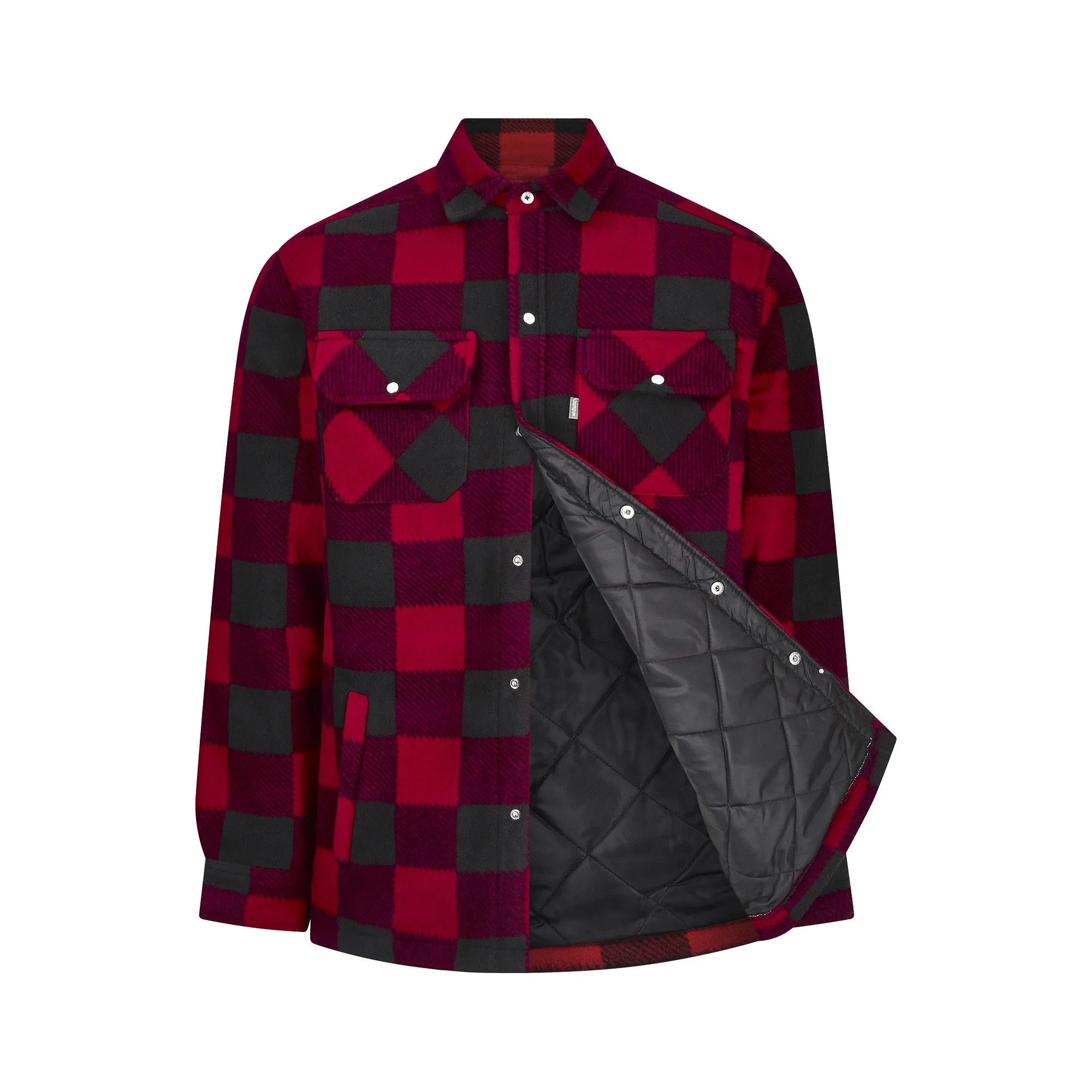 Champion Mens Kinross Padded Work Shirt -RED