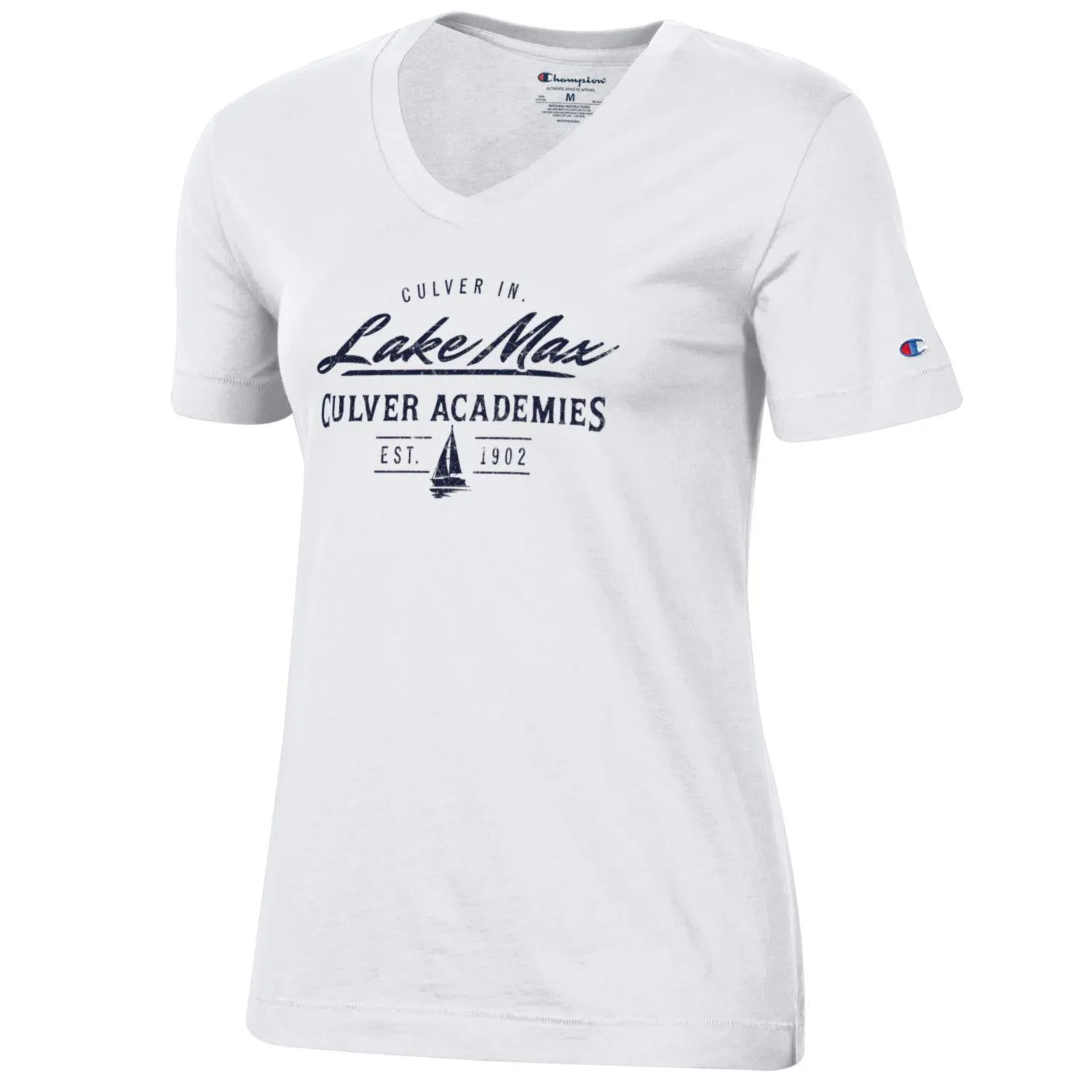 Champion Women's Lake Max V-Neck Tee - White