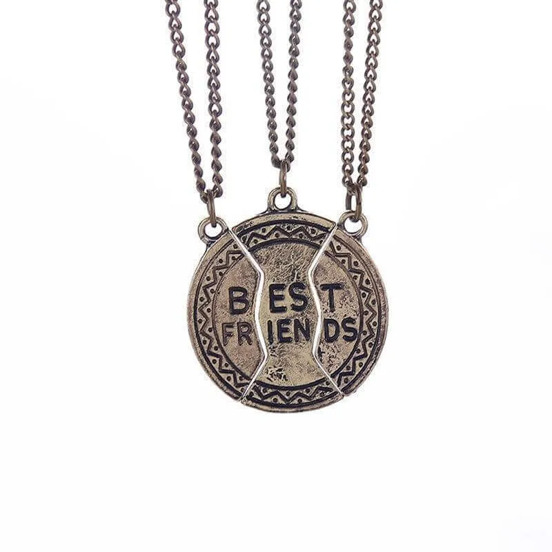 Combo of Three Best Friends Forever Pendant Necklaces