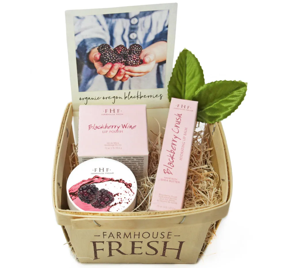 Farmhouse Fresh Blackberry Lip Gift Basket