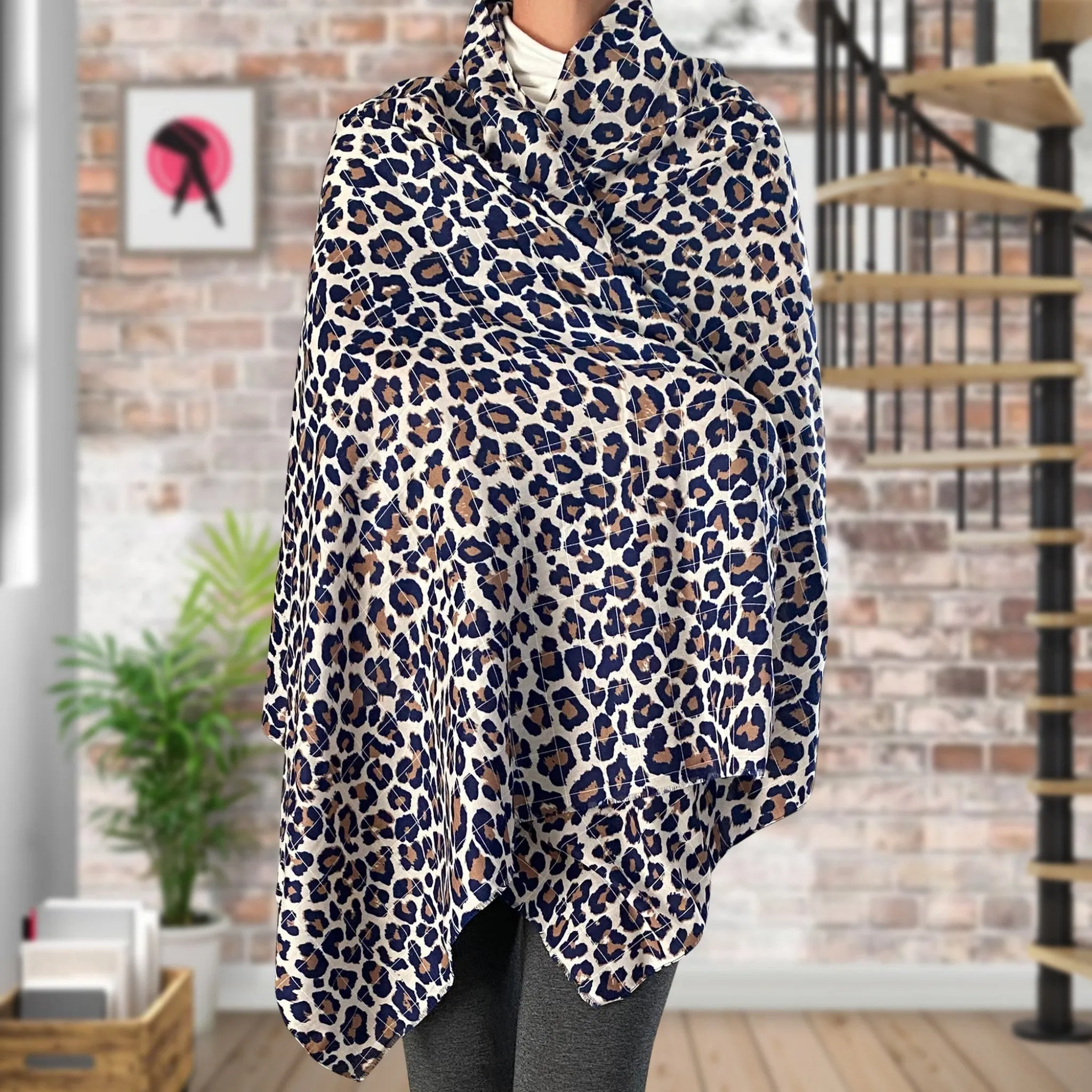 Fashion Tight Eyfel-leopard Shawls