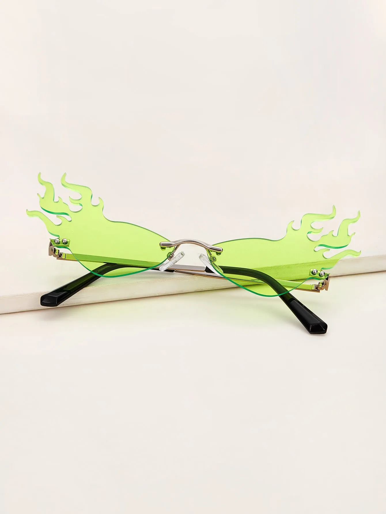 Fire Design Rimless Fashion Glasses