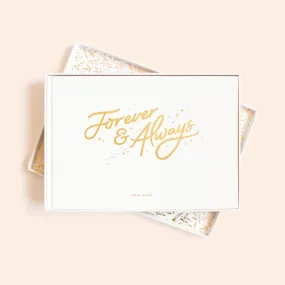 Forever And Always Prompted Guest Book Boxed