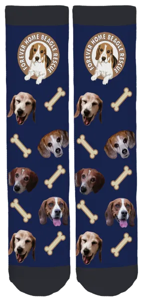 Forever Home Beagle Rescue Crew Socks