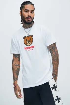 Forever Young Cub Short Sleeve Tee - White