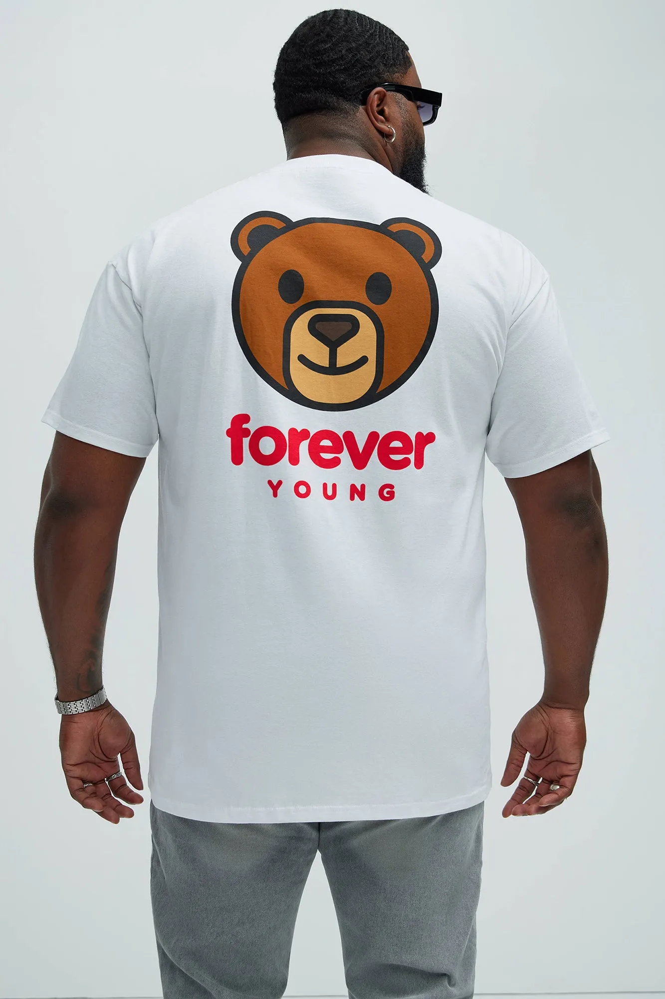 Forever Young Cub Short Sleeve Tee - White