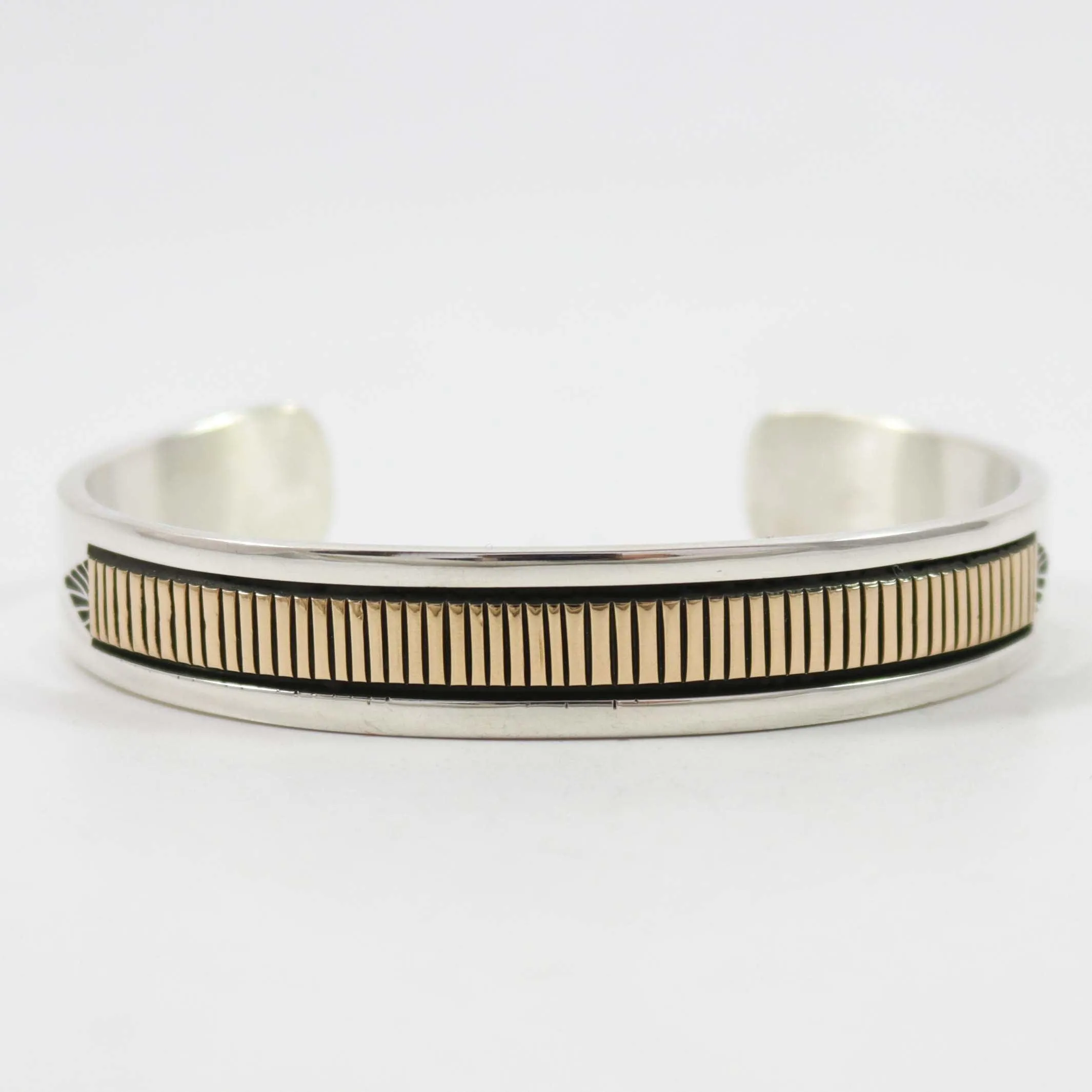 Gold on Silver Cuff