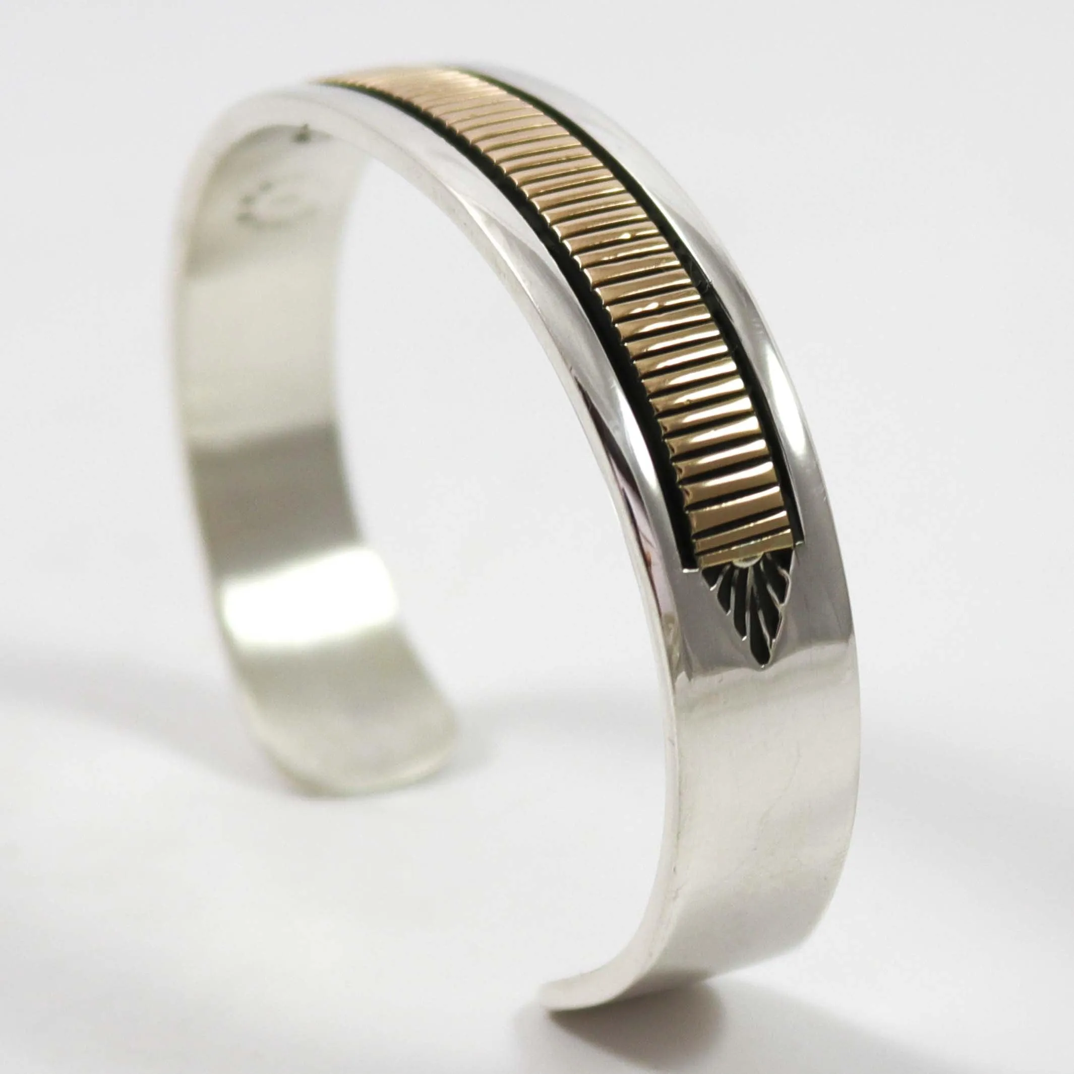 Gold on Silver Cuff