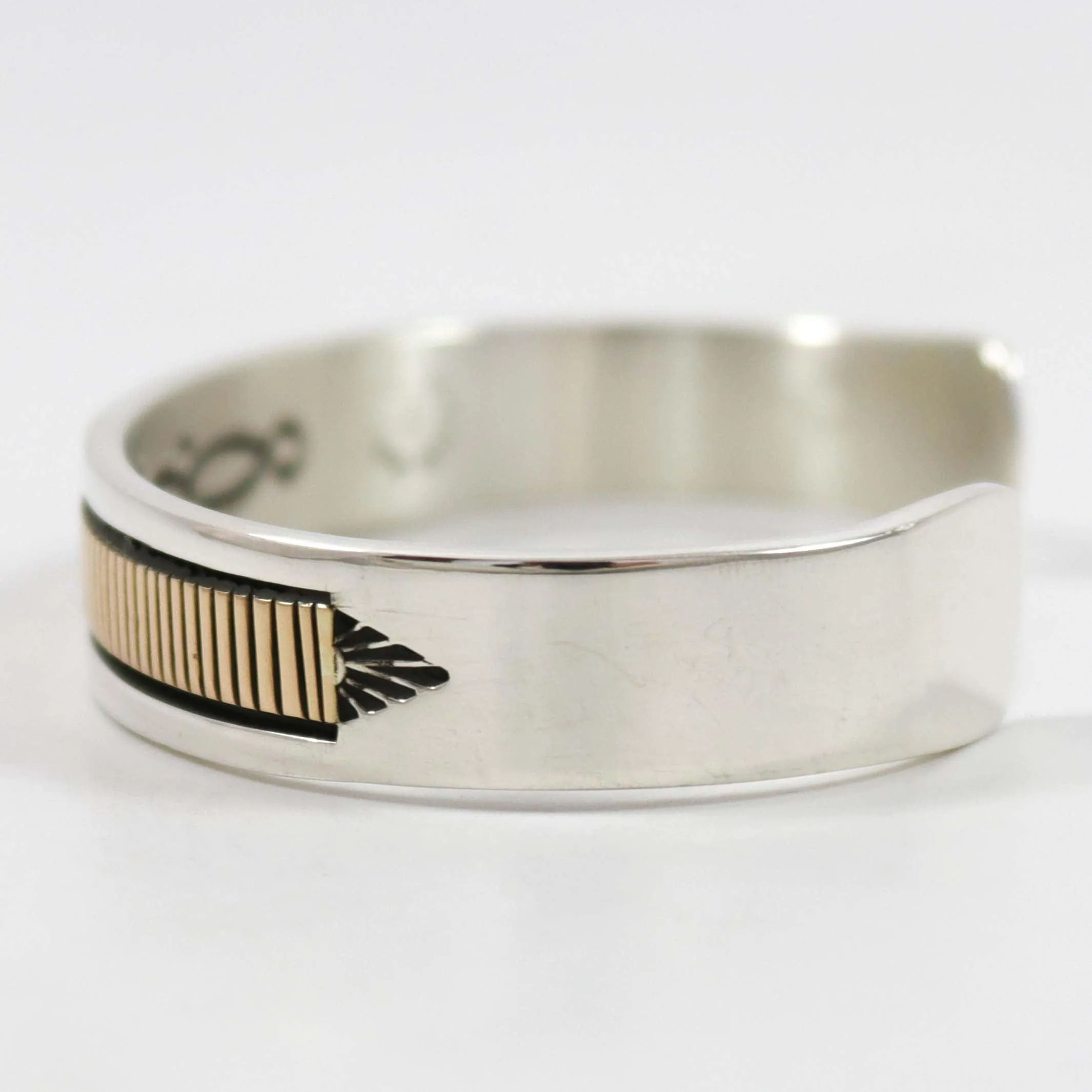 Gold on Silver Cuff