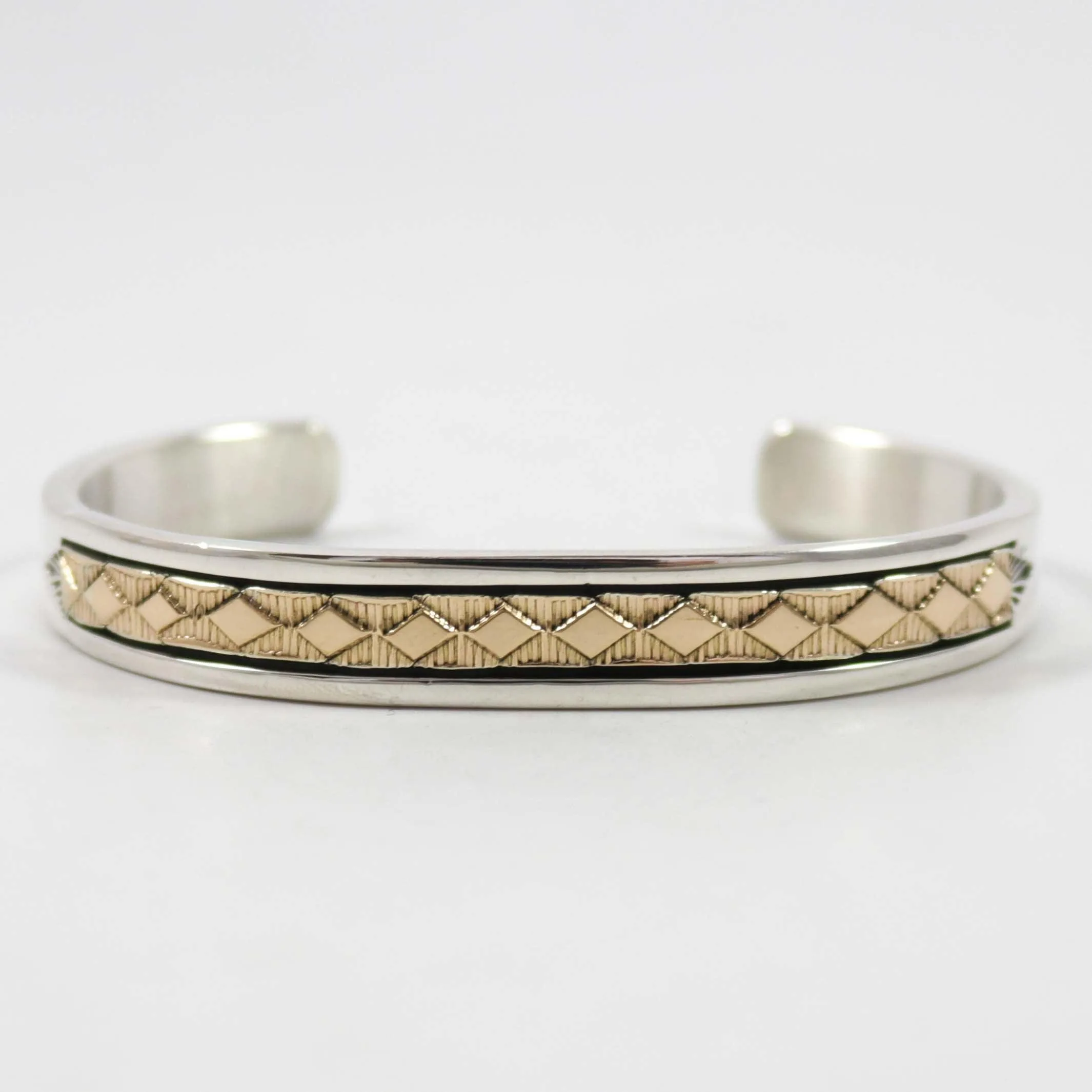 Gold on Silver Cuff