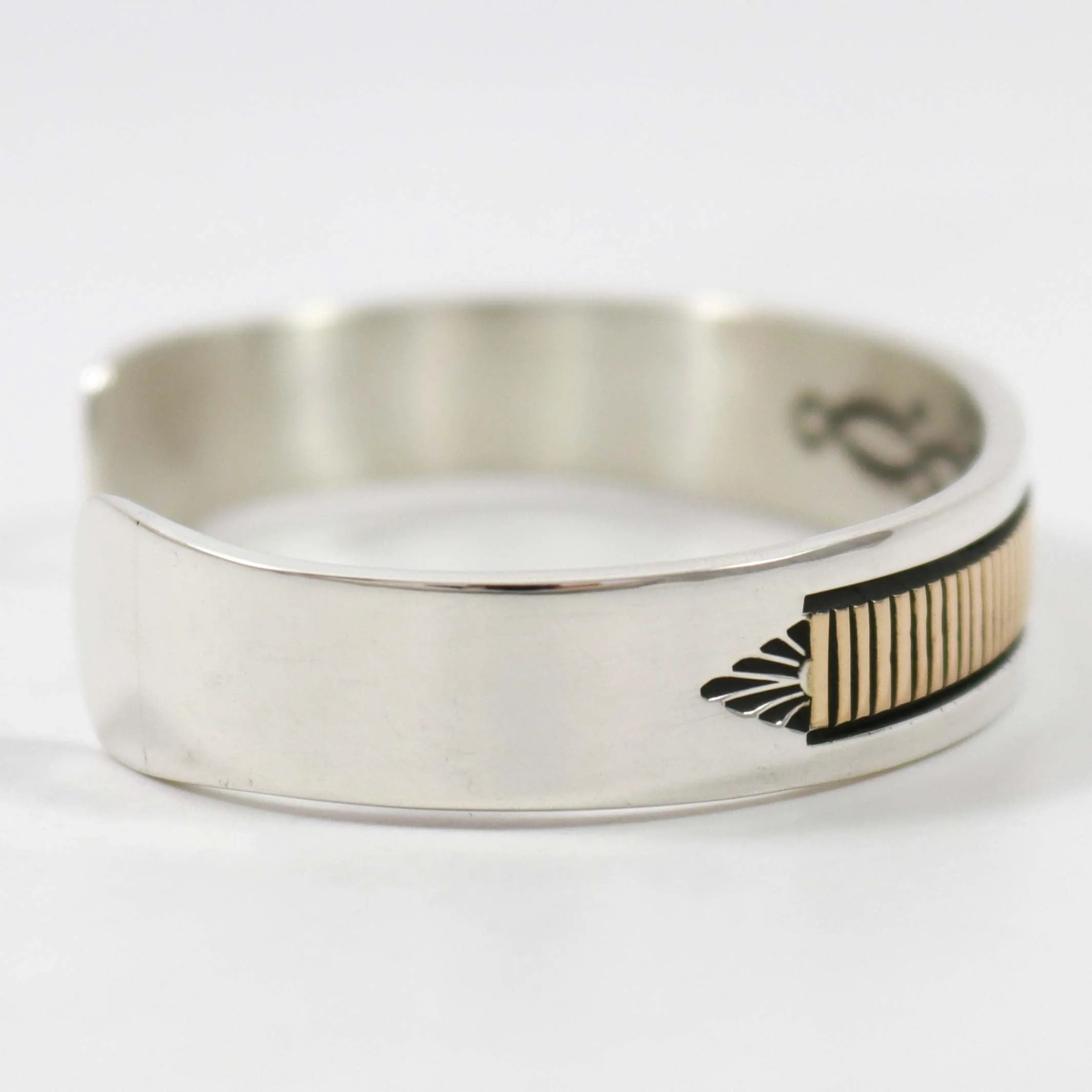 Gold on Silver Cuff