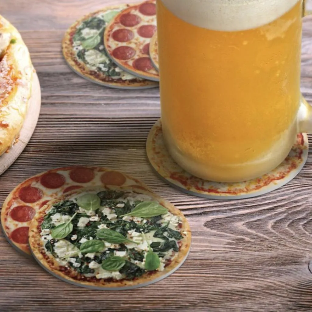 Hot & Fresh Pizza Coasters