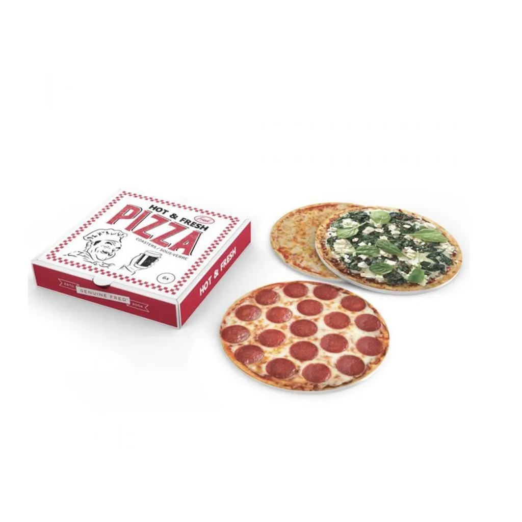 Hot & Fresh Pizza Coasters