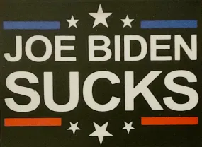 Joe Biden Sucks Sticker 2 1/2 x 2