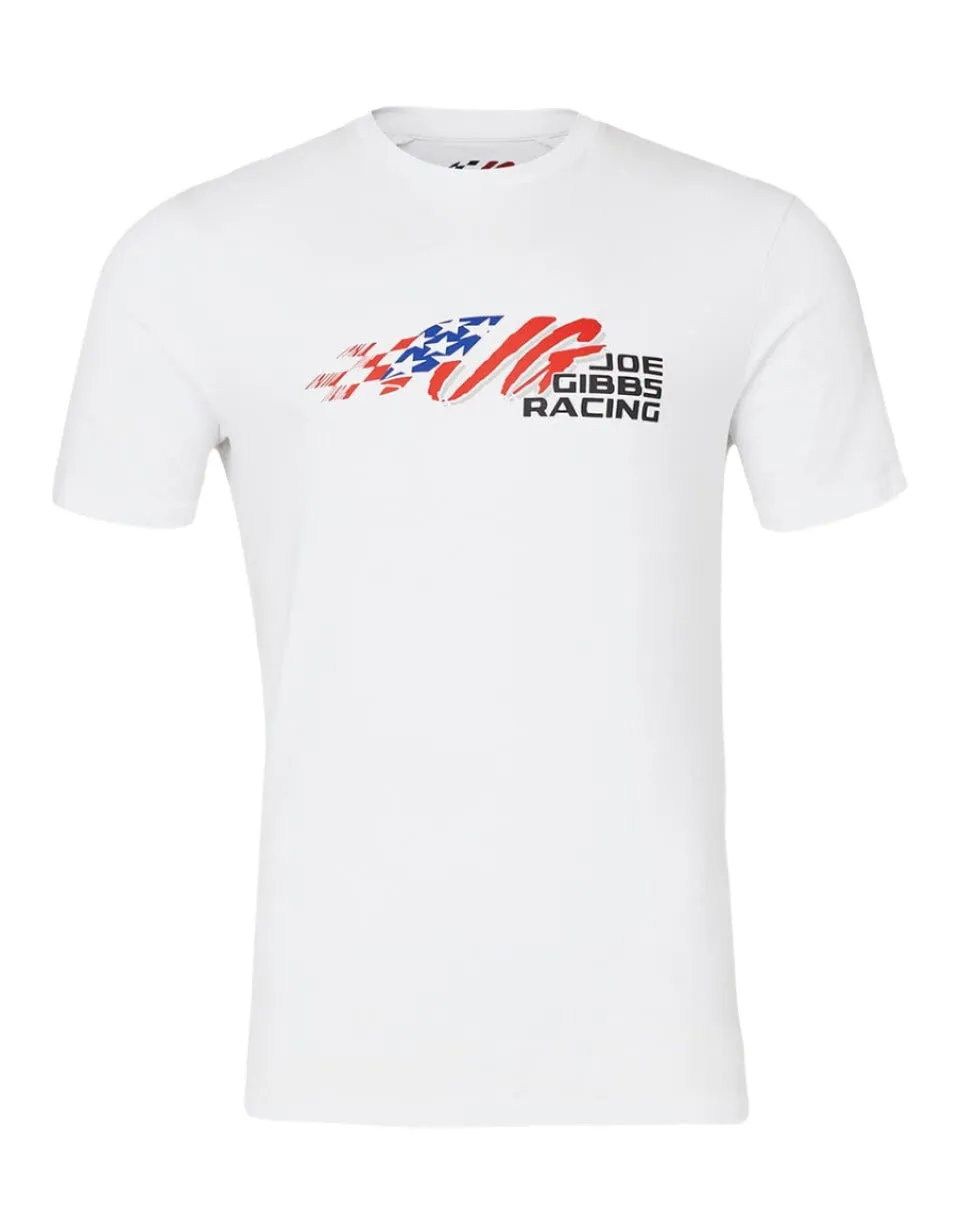 Joe Gibbs Racing Lifestyle USA T-Shirt - White