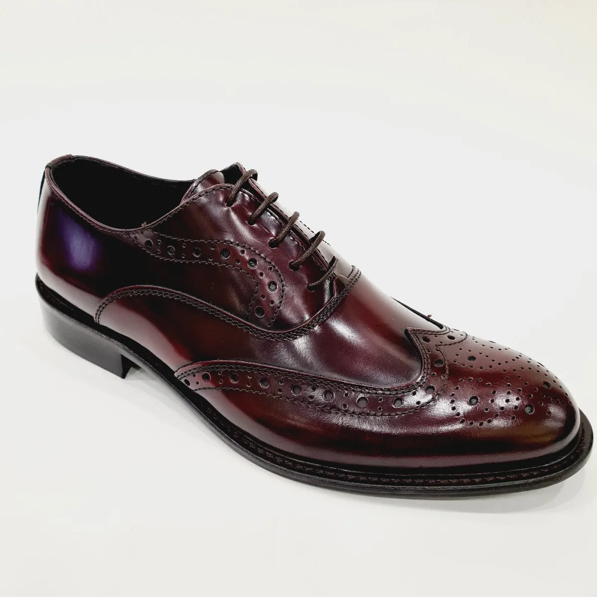 Les Poemes Uomo scarpa elegante Bordeaux art.21