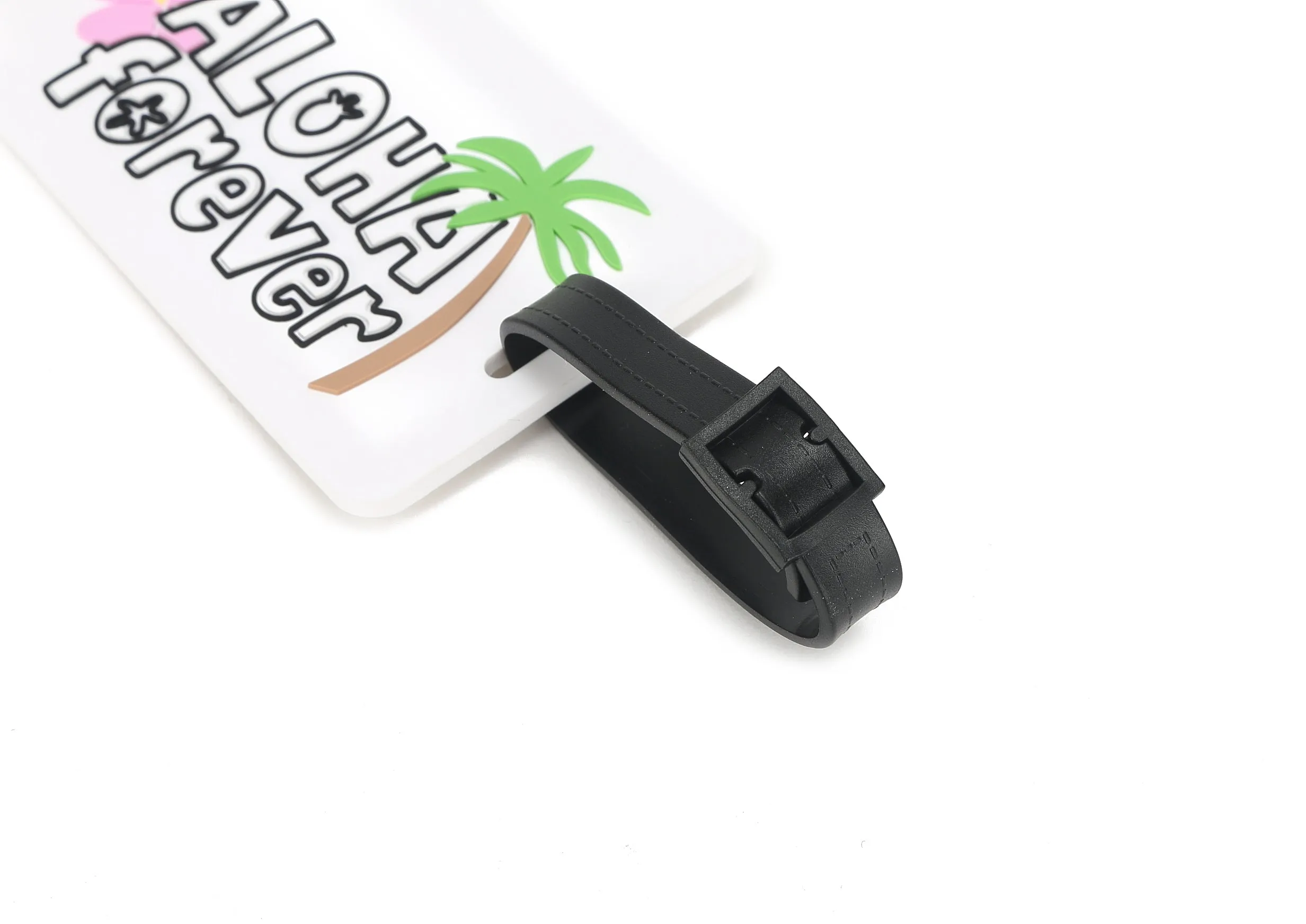 Luggage Tag Aloha Forever Black