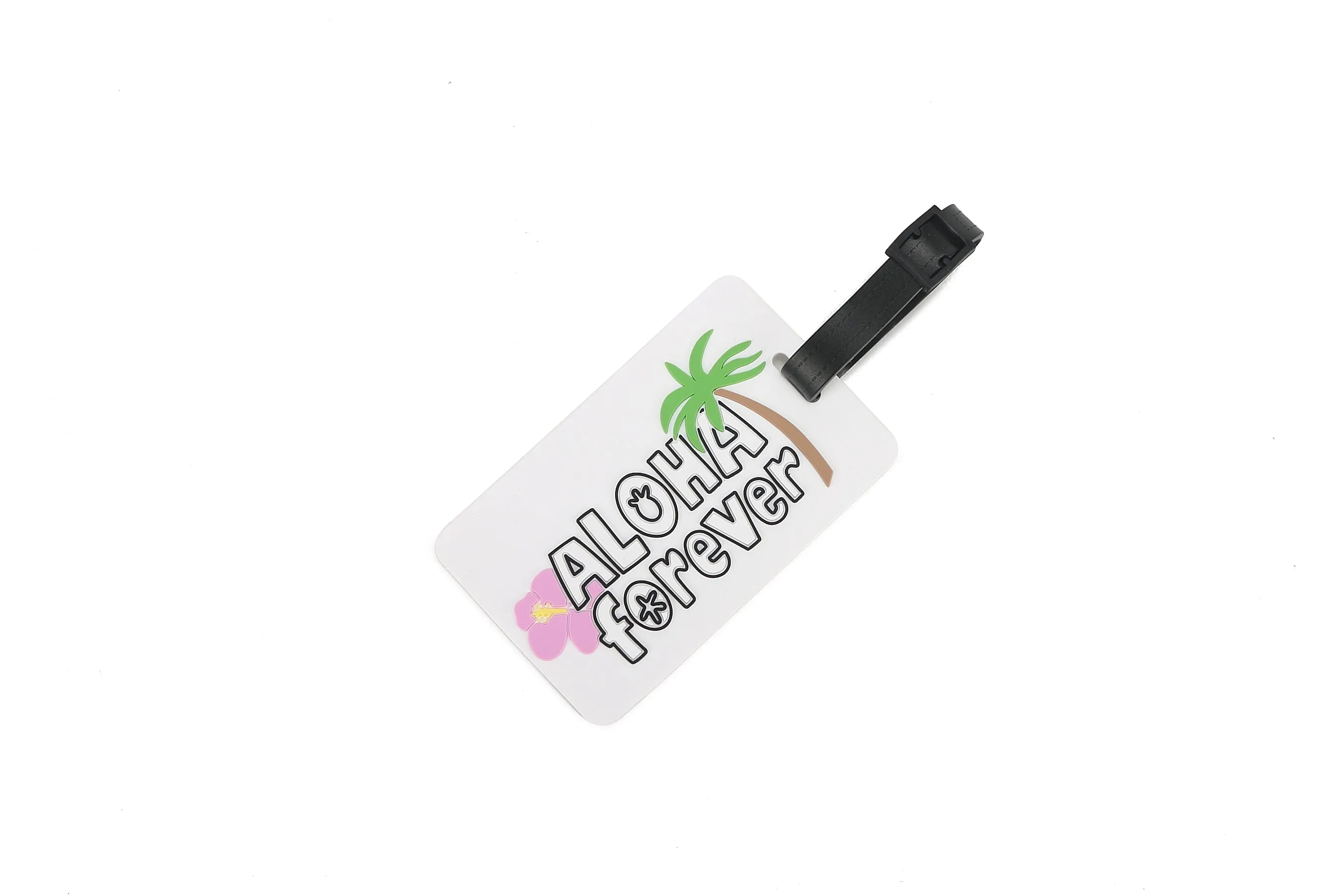 Luggage Tag Aloha Forever Black