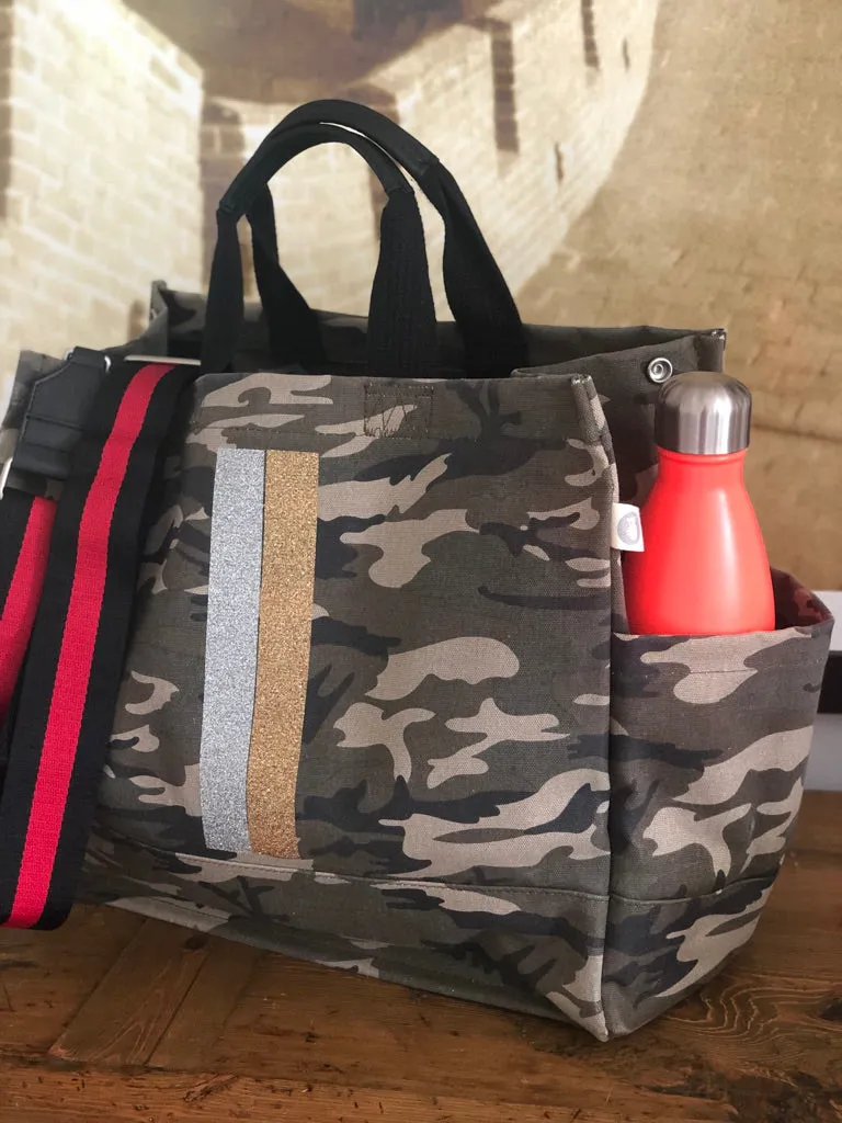 Luxe North-South Bag: Camouflage