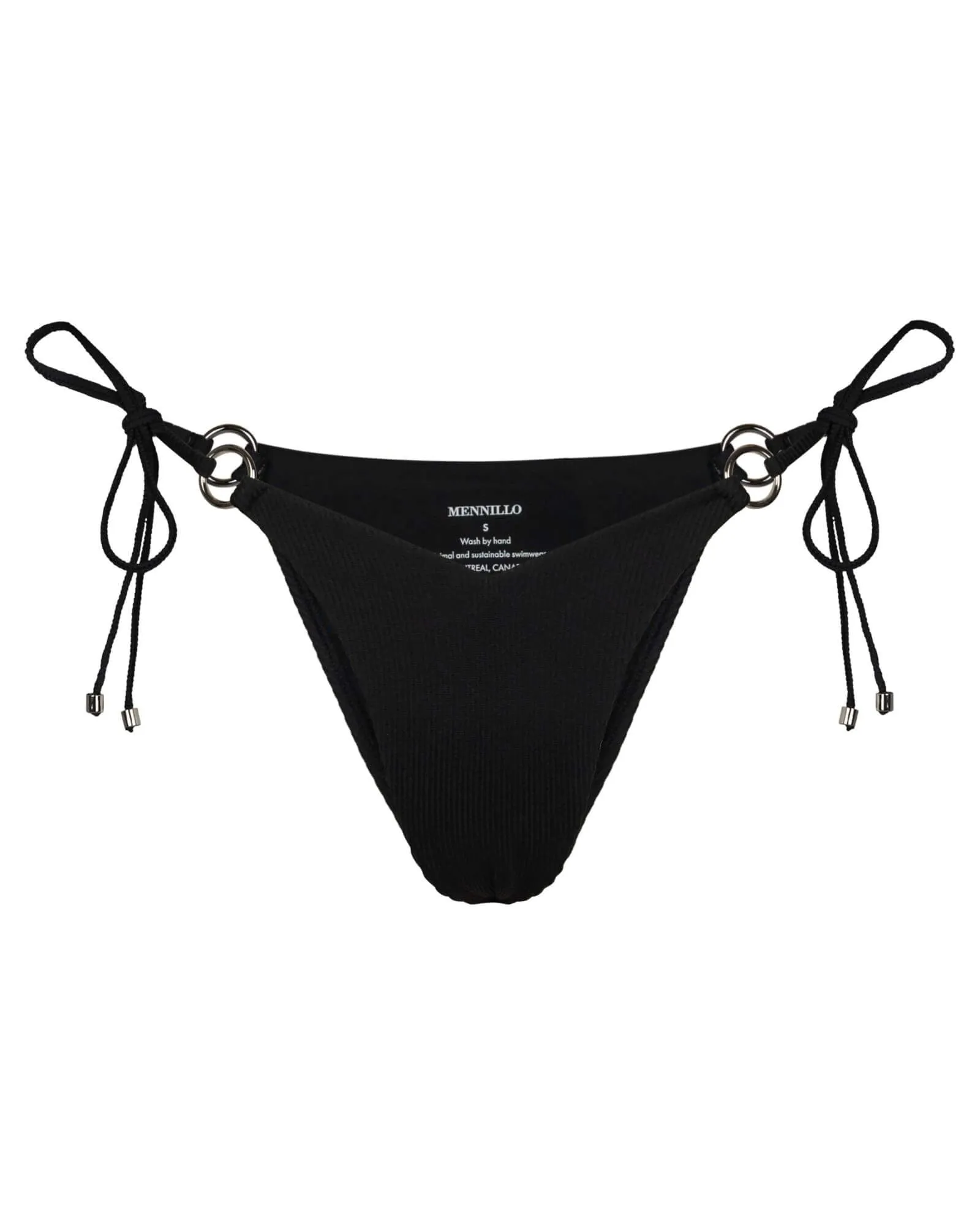 Nova bottom tanga - Black rib