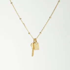 Nova Gold Charm Necklace