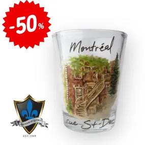 Old houses Montreal Shot glass