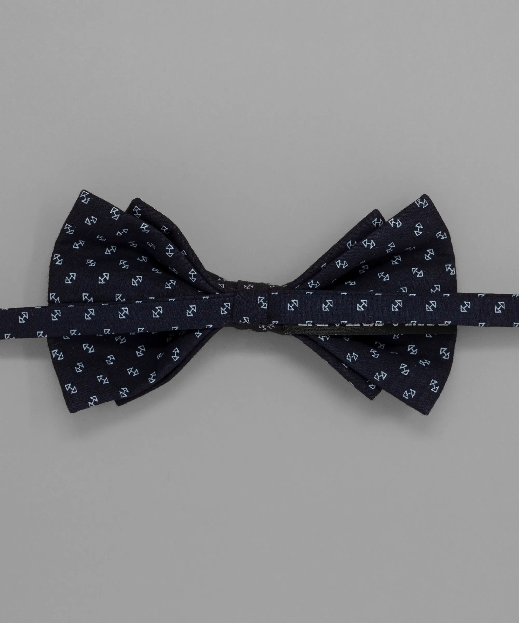 Old School Blue Geometric Bowtie