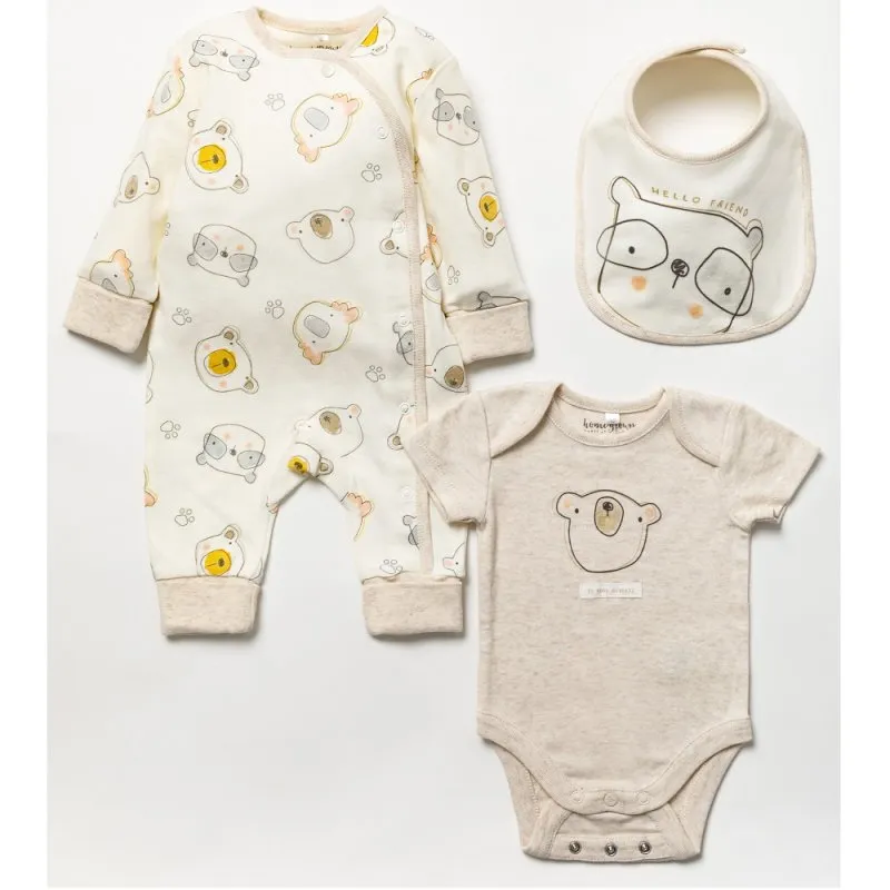 Organic Baby Unisex Clothing Set 'Bear'