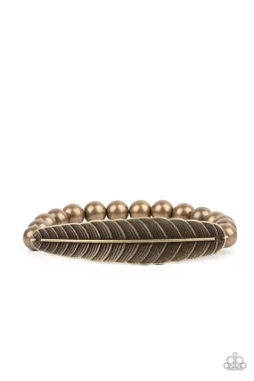 Paparazzi Featherlight Fashion - Brass Bracelet