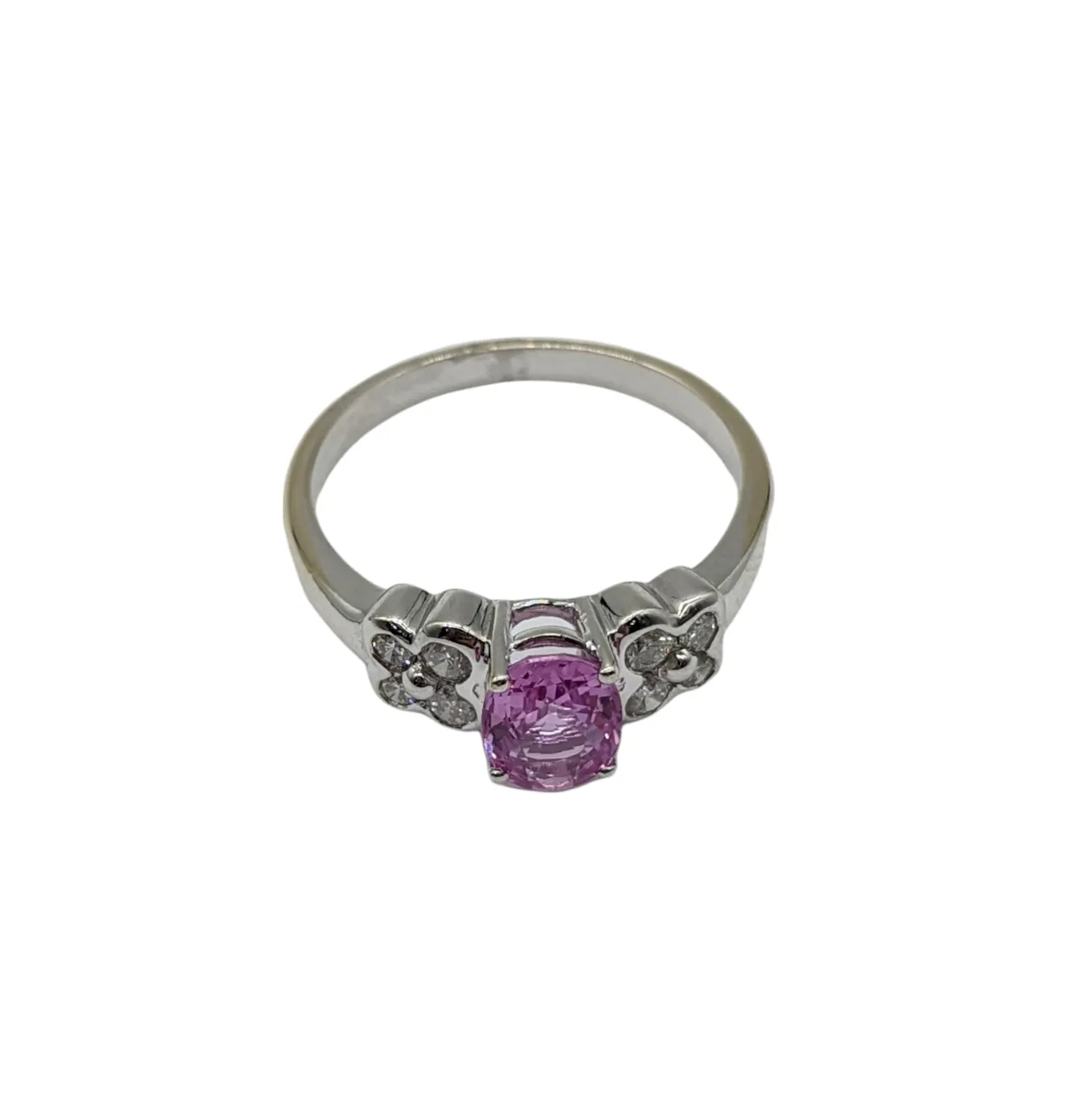 Pink Sapphire and Diamond Fashion Ring