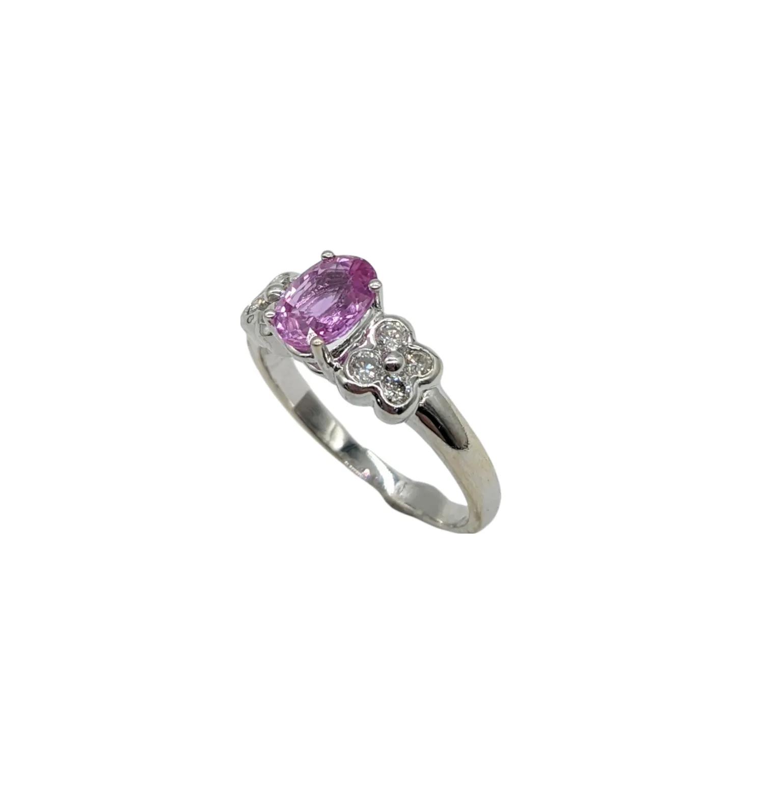 Pink Sapphire and Diamond Fashion Ring