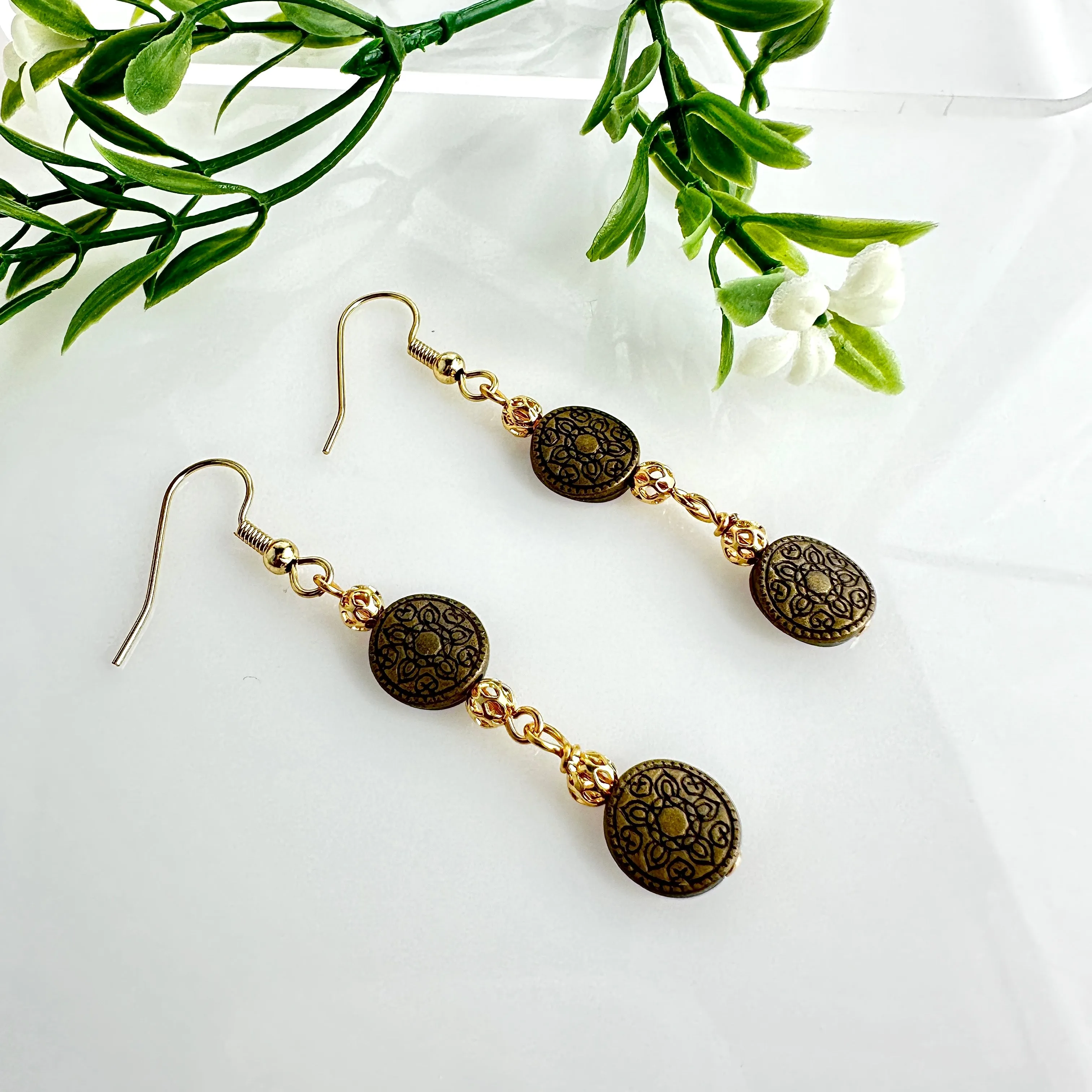 "Old Gold" Earrings