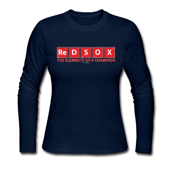 "Red Sox, The Elements Of A Champion" - Women's Long Sleeve T-Shirt