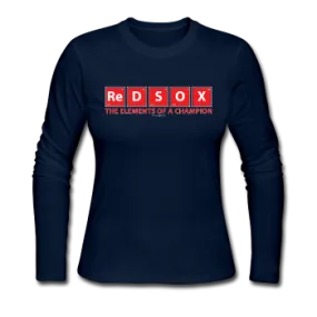 "Red Sox, The Elements Of A Champion" - Women's Long Sleeve T-Shirt