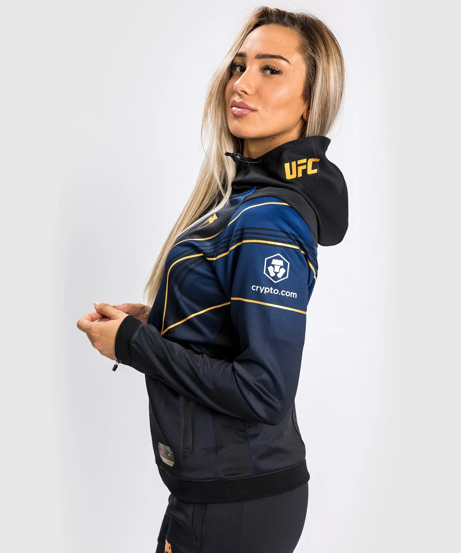 Ufc Authentic Fight Night 2.0 Kit By Venum Women's Walkout Hoodie - Midnight Edition - Champion