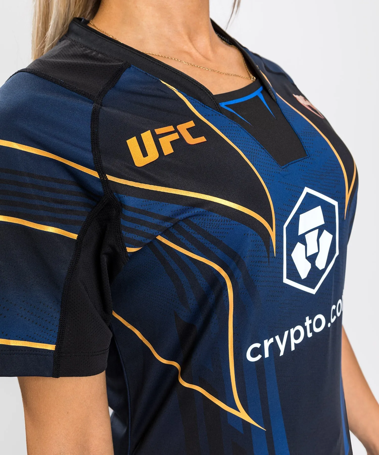 Ufc Authentic Fight Night 2.0 Kit By Venum Women's Walkout Jersey - Midnight Edition - Champion