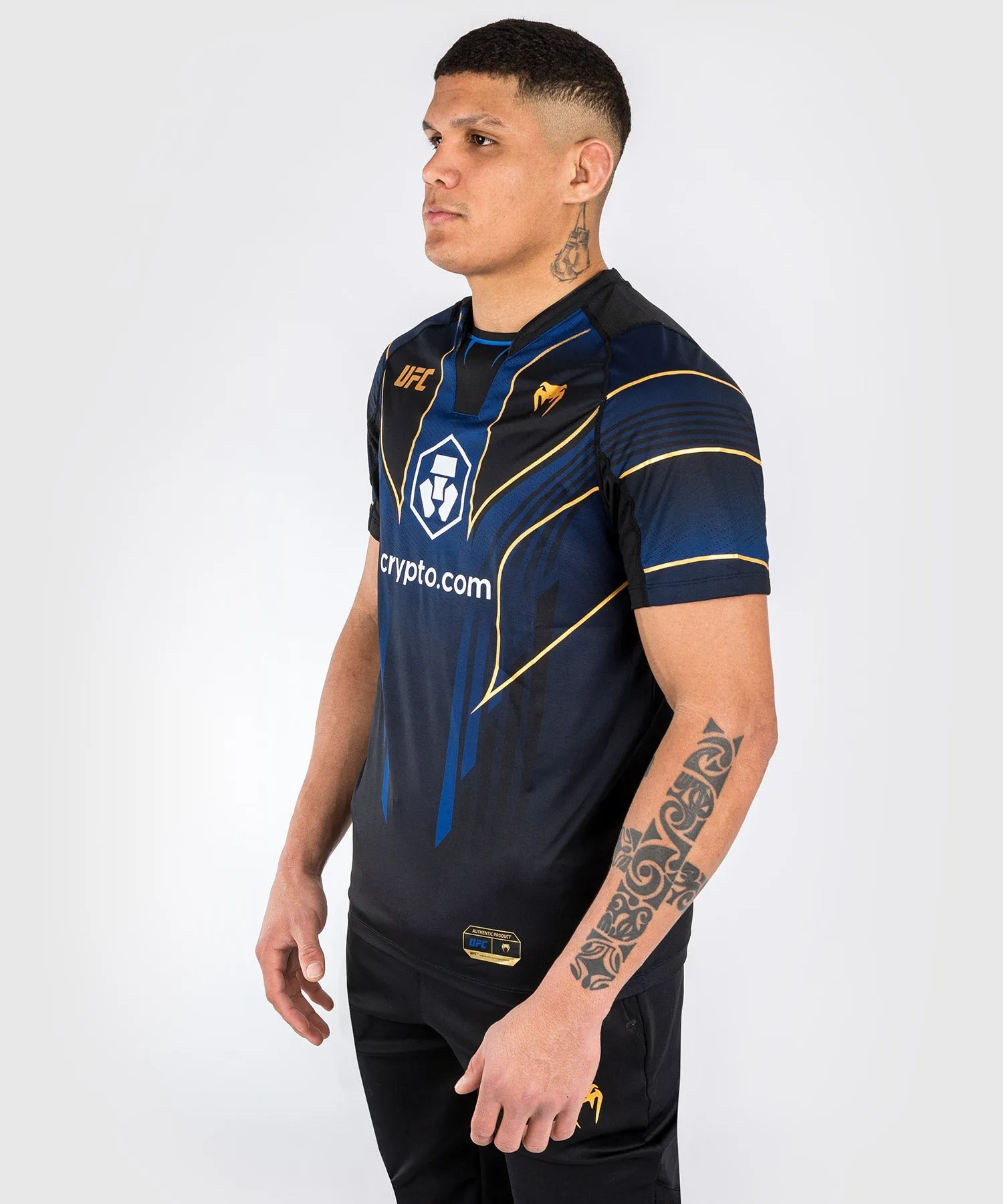 UFC Venum Personalized Authentic Fight Night 2.0 Kit by Venum Men's Walkout Jersey - Midnight Edition - Champion