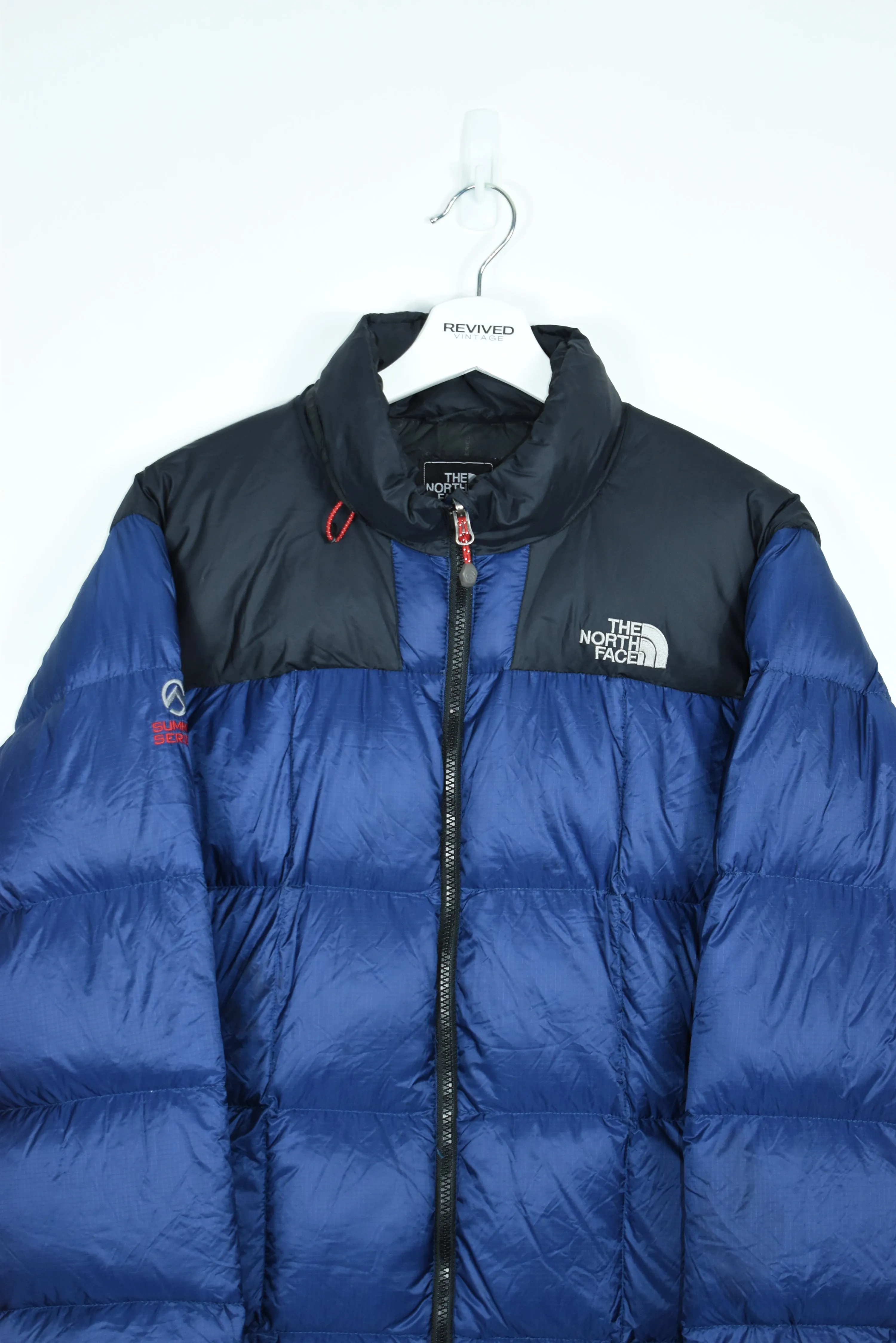 Vintage North Face Navy Puffer 800 Sumit Series MEDIUM /L