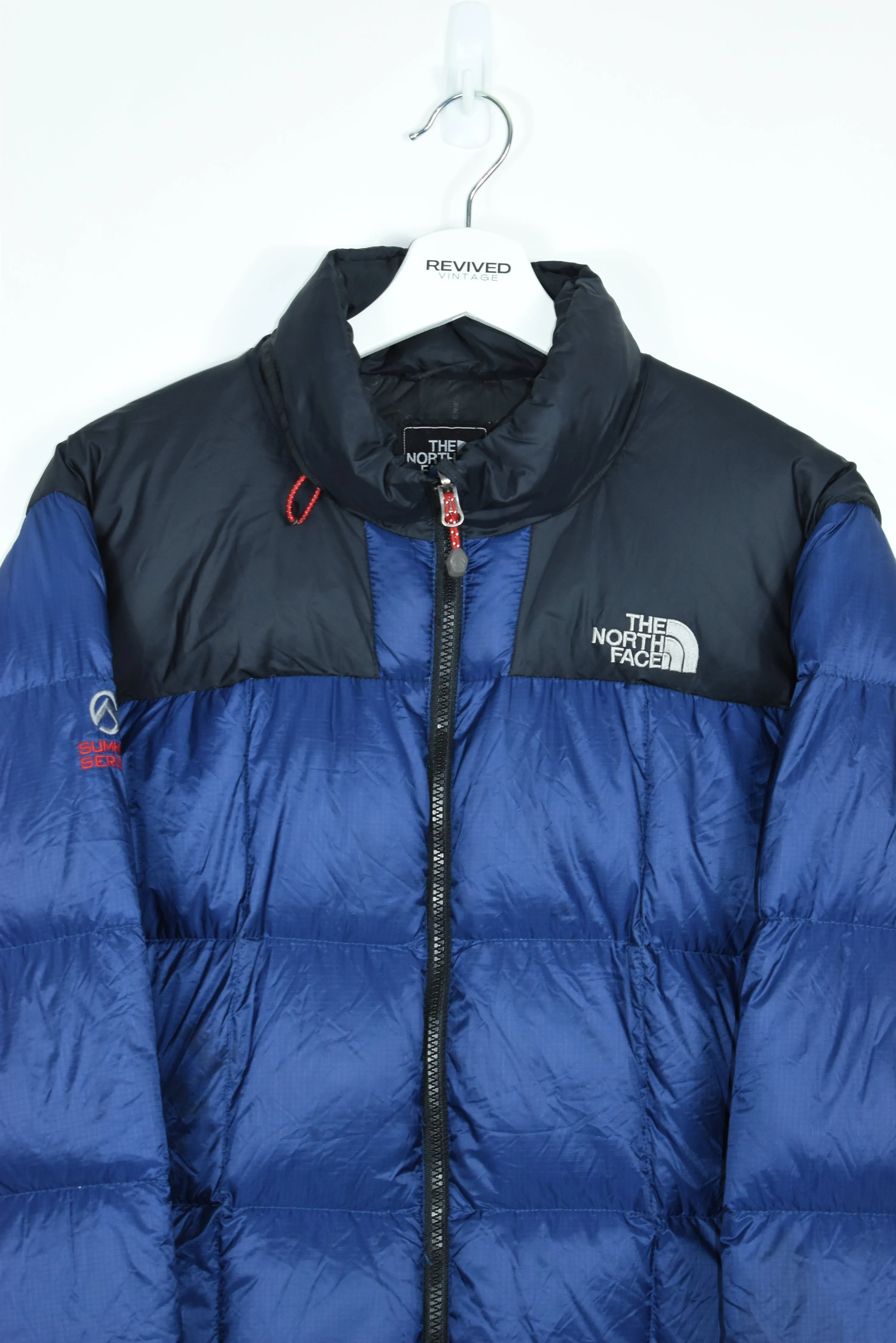 Vintage North Face Navy Puffer 800 Sumit Series MEDIUM /L